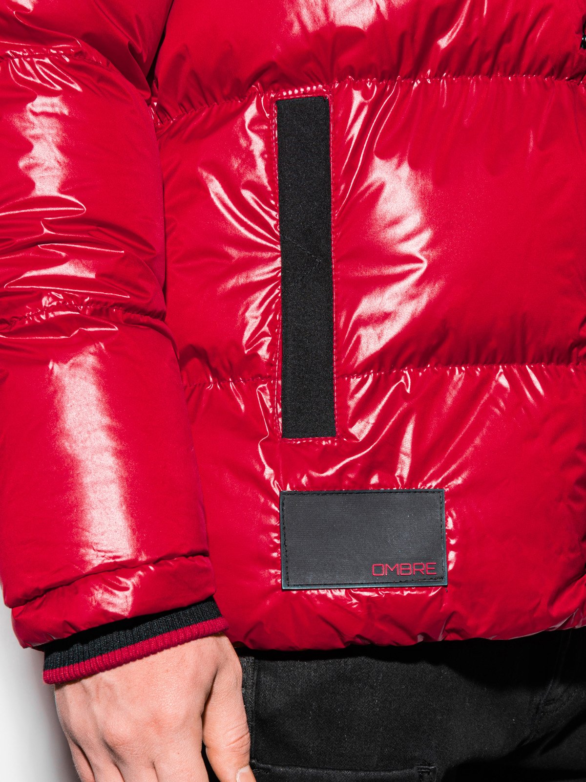 Men'S Quilted Transition Jacket Celestyn Red-UHXE-M-Urbanheer