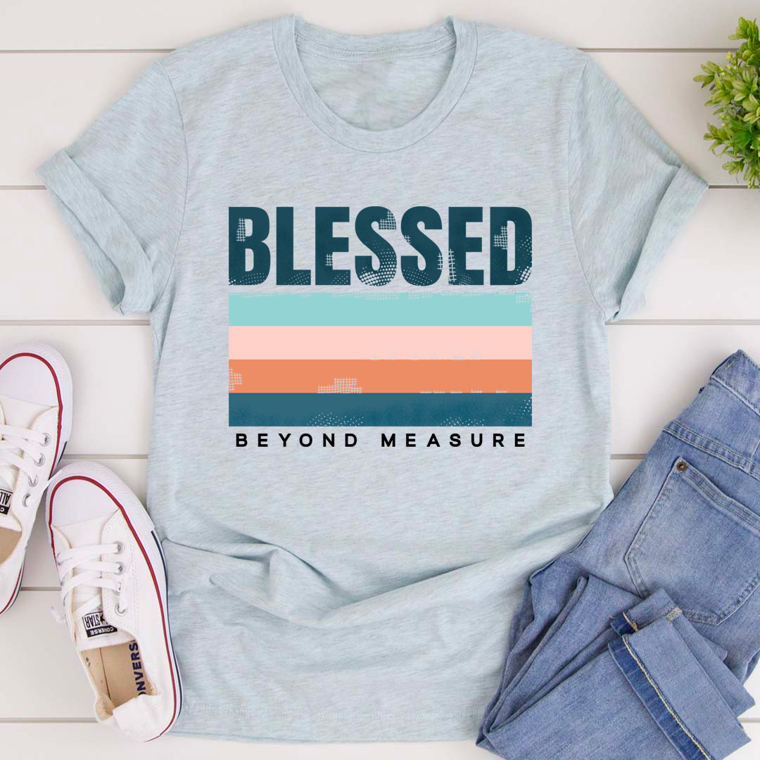 Blessed T-Shirt-MerchMallow-Heather Prism Ice Blue-S-Urbanheer