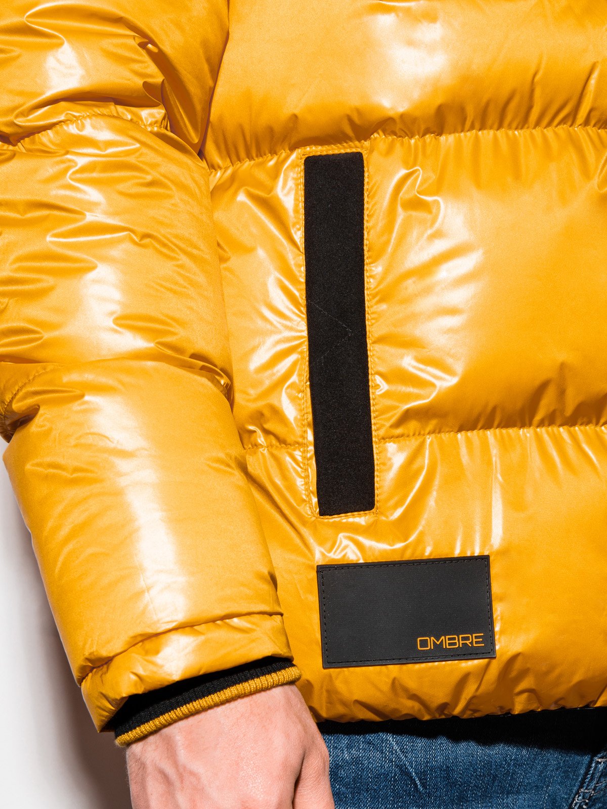 Men's transition jacket Celestyn yellow-UHXE-M-Urbanheer