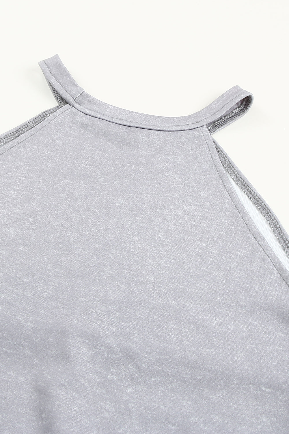 Gray Distressed Halloween Ghost Cold Shoulder Sweatshirt-UHXC-Gray-(US 4-6)S-Urbanheer