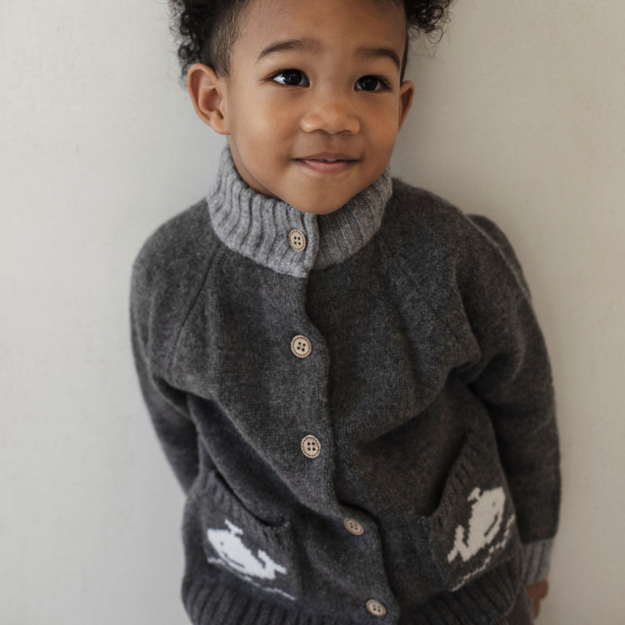 Toddler Merino Wool Cardigan-Grey Whale-NORSU-ORGANIC-Whale Gray-18-24M-Urbanheer