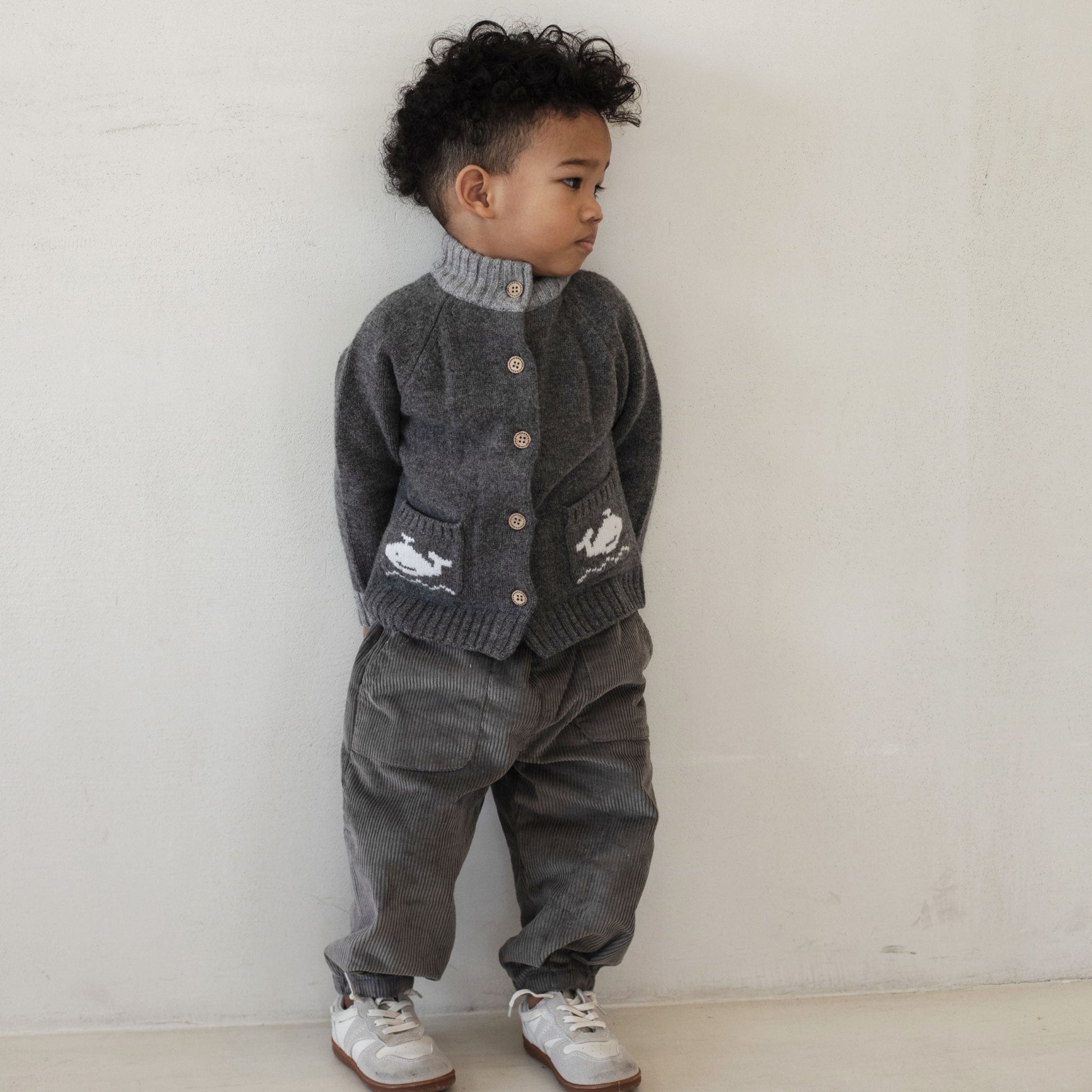 Toddler Merino Wool Cardigan-Grey Whale-NORSU-ORGANIC-Whale Gray-18-24M-Urbanheer