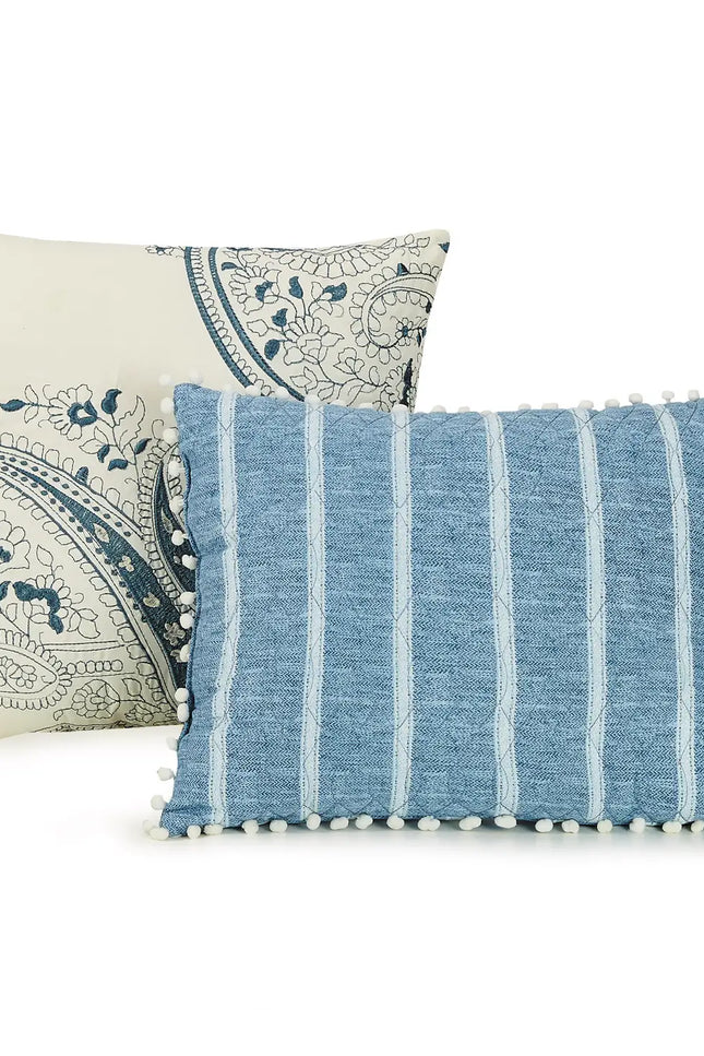 Tonal Damask 6-Piece Comforter Set by Jessica Simpson-peking handicraft-Urbanheer