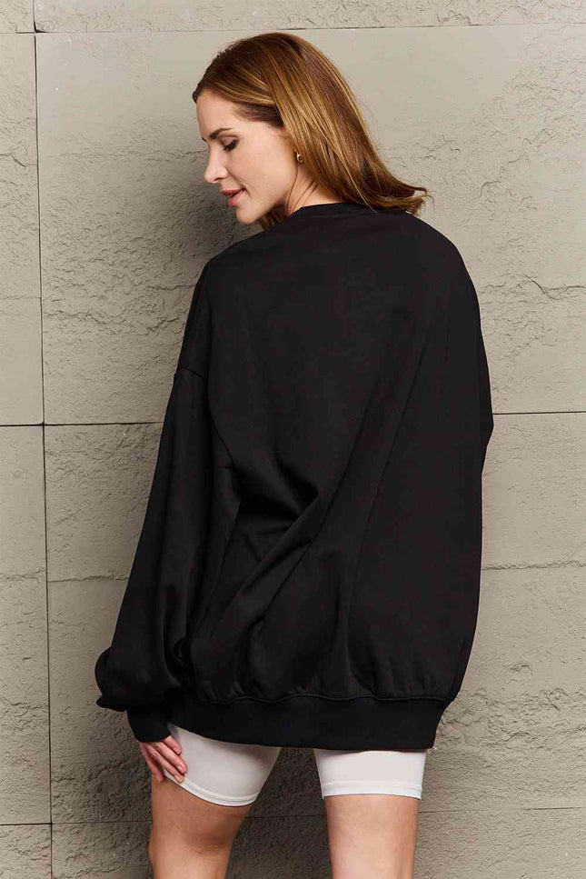 Simply Love Full Size Graphic Dropped Shoulder Sweatshirt-UHX-Urbanheer