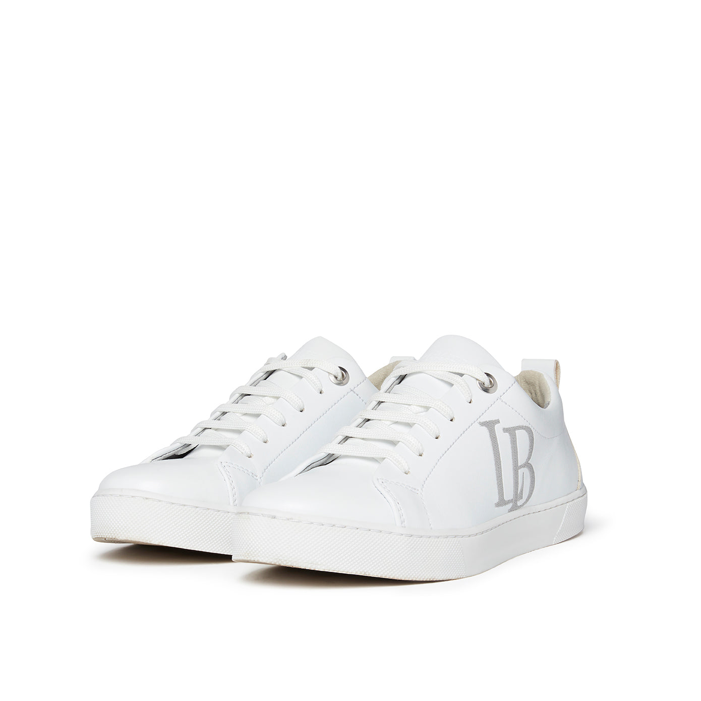 LB White Apple Leather Sneakers Women-Sneakers-LaBante London-UK 4 | USA 6 | EU 37-Urbanheer