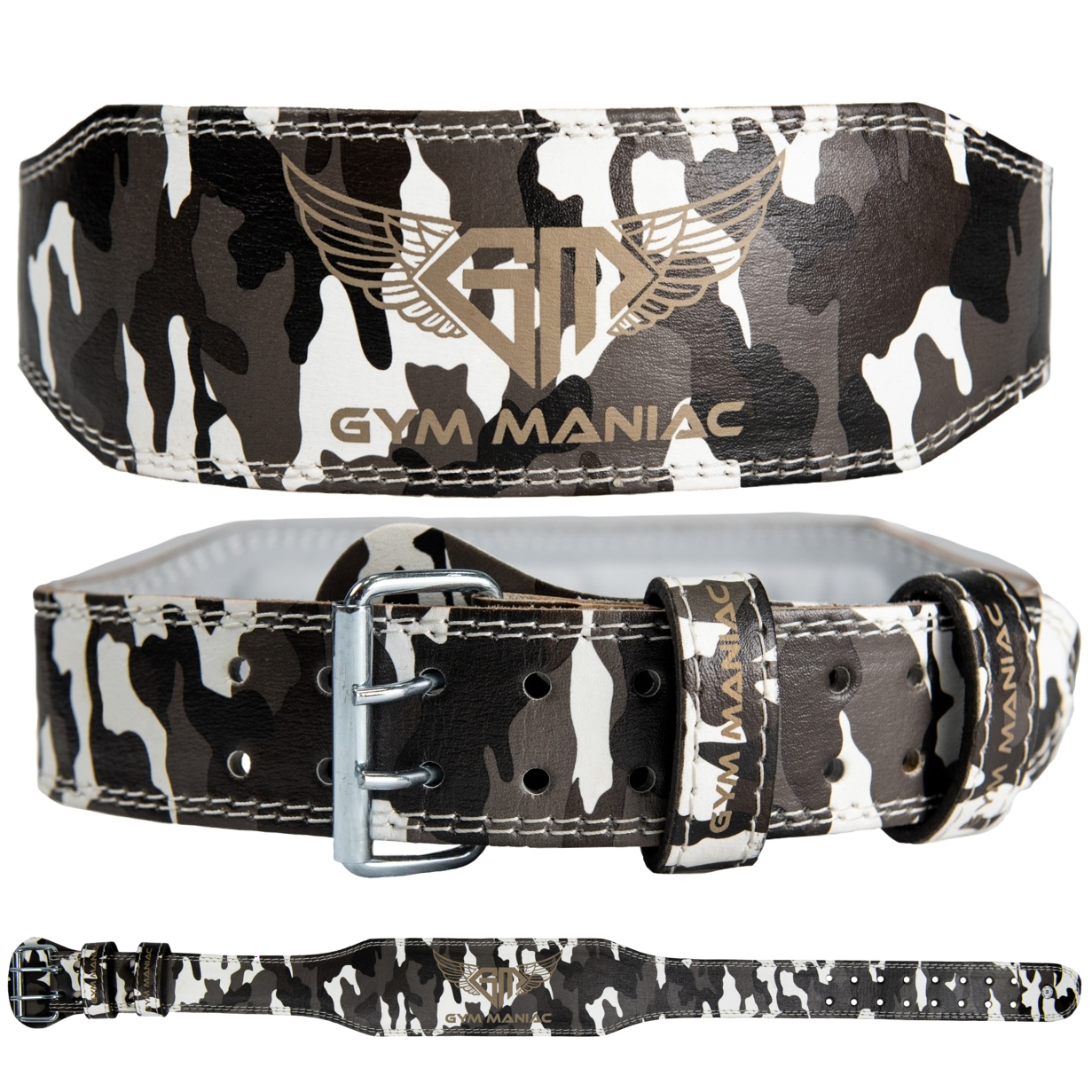 Gym Maniac GM Weight Lifting Belt - Camo-Gym Maniac GM s.r.o.-S-Urbanheer