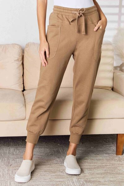Risen High Rise Relaxed Joggers-Risen-Mocha-S-Urbanheer