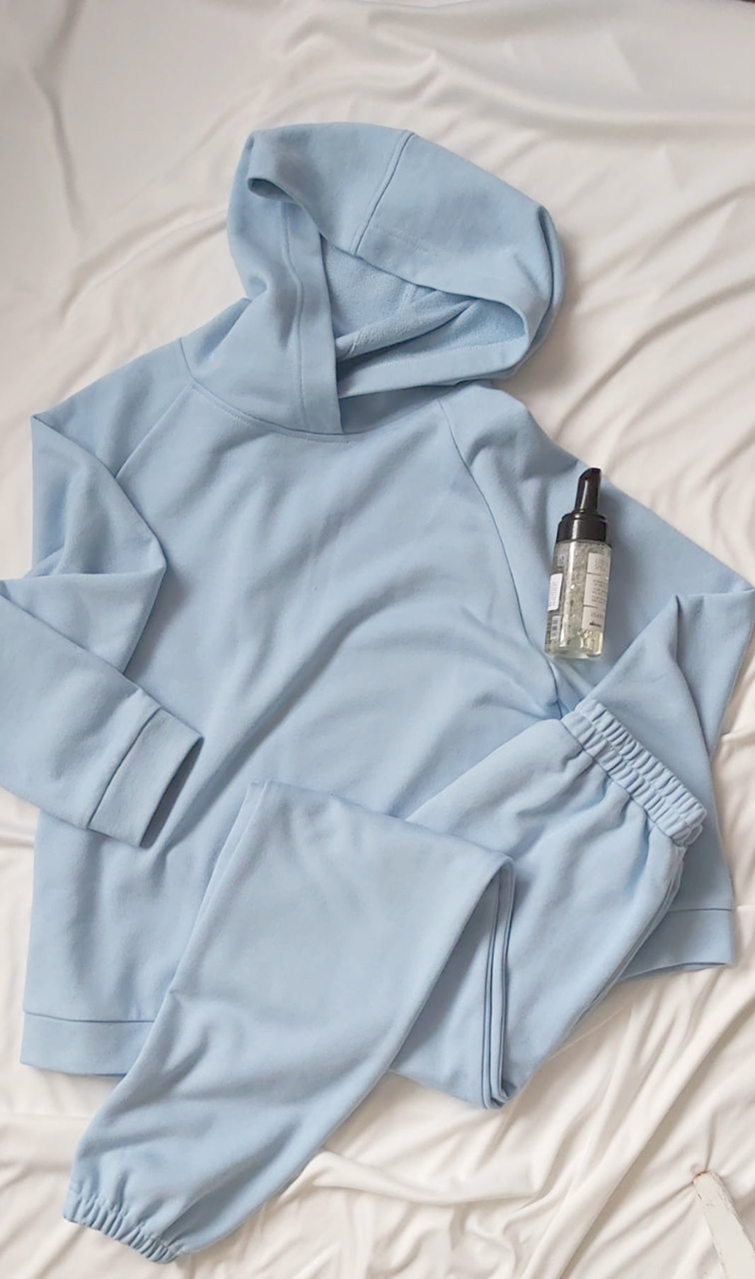 Blue Cotton Track-Pants And Hoodie Set-2KStyle-xs-Urbanheer