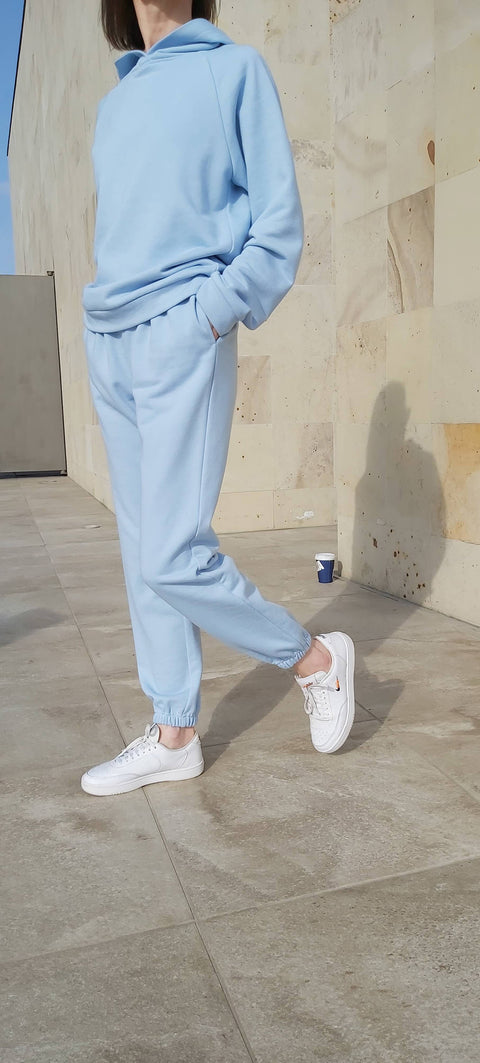 Blue Cotton Track-Pants And Hoodie Set-2KStyle-xs-Urbanheer