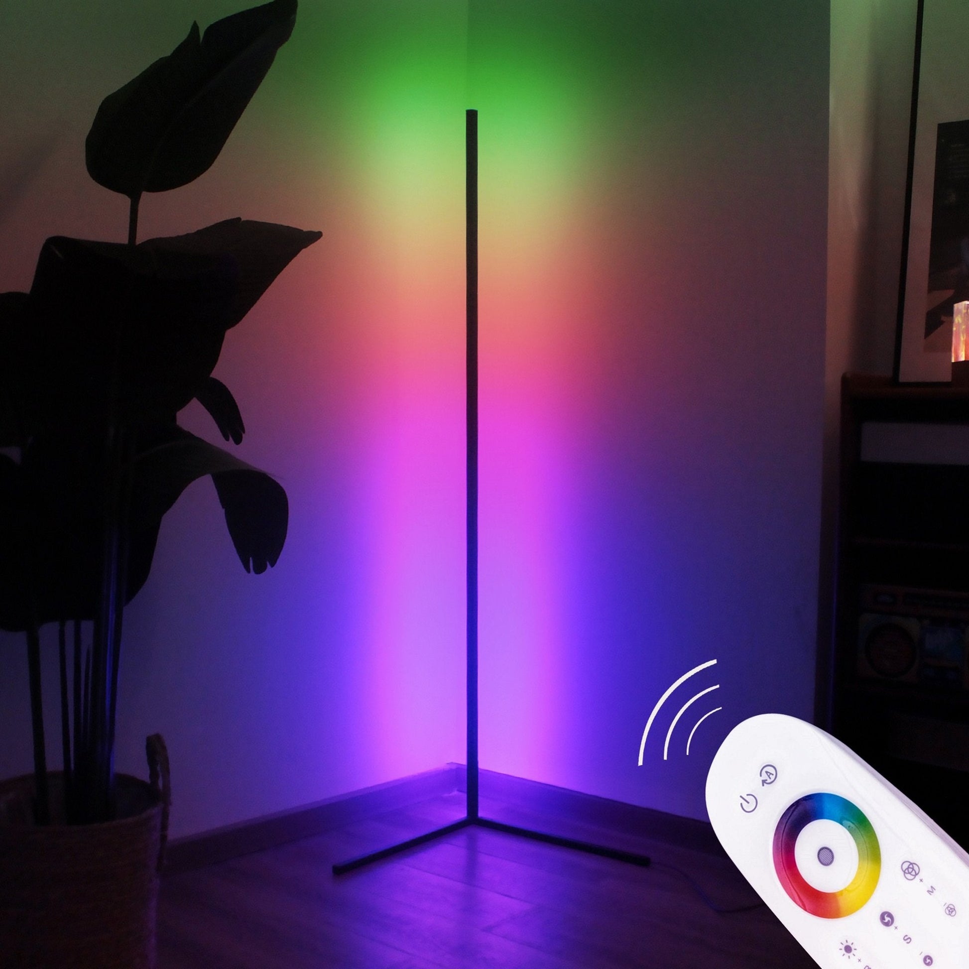 2 Packs - Rgb Corner Floor Lamp, Minimalist Led Lamp-lampdepot-Urbanheer