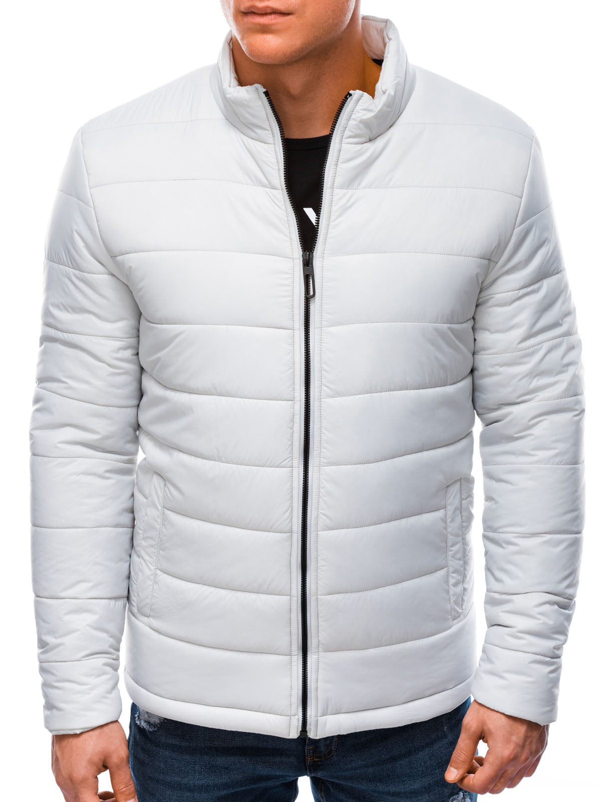 Deoti Men'S Quilted Jacket Rudolph Light Grey-UHXE-S-Urbanheer