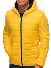 Deoti Men's transition quilted jacket Shalim yellow-UHXE-S-Urbanheer