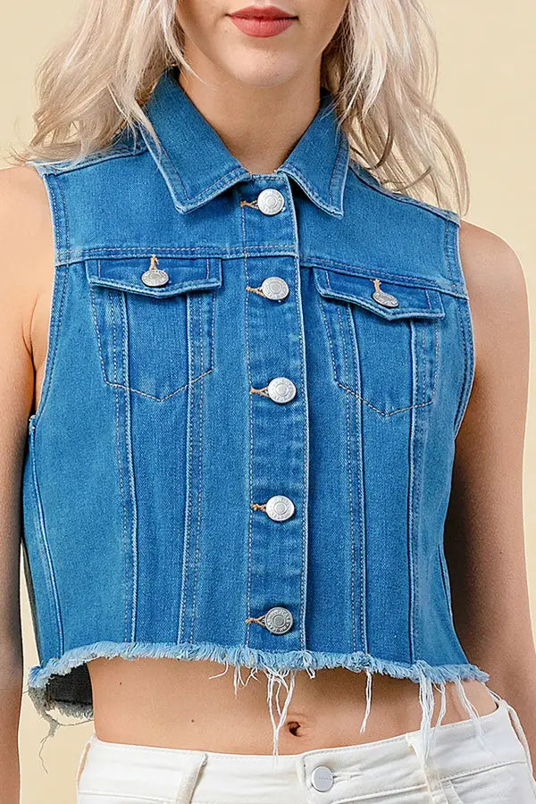 All Season Denim Vest-Clothing-Heart&Hips-Small-Urbanheer