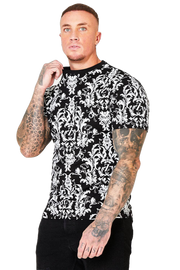 Men's T-Shirt - Black/White - Milano Ready-Clothing - Men-Zanouchi-S-Urbanheer