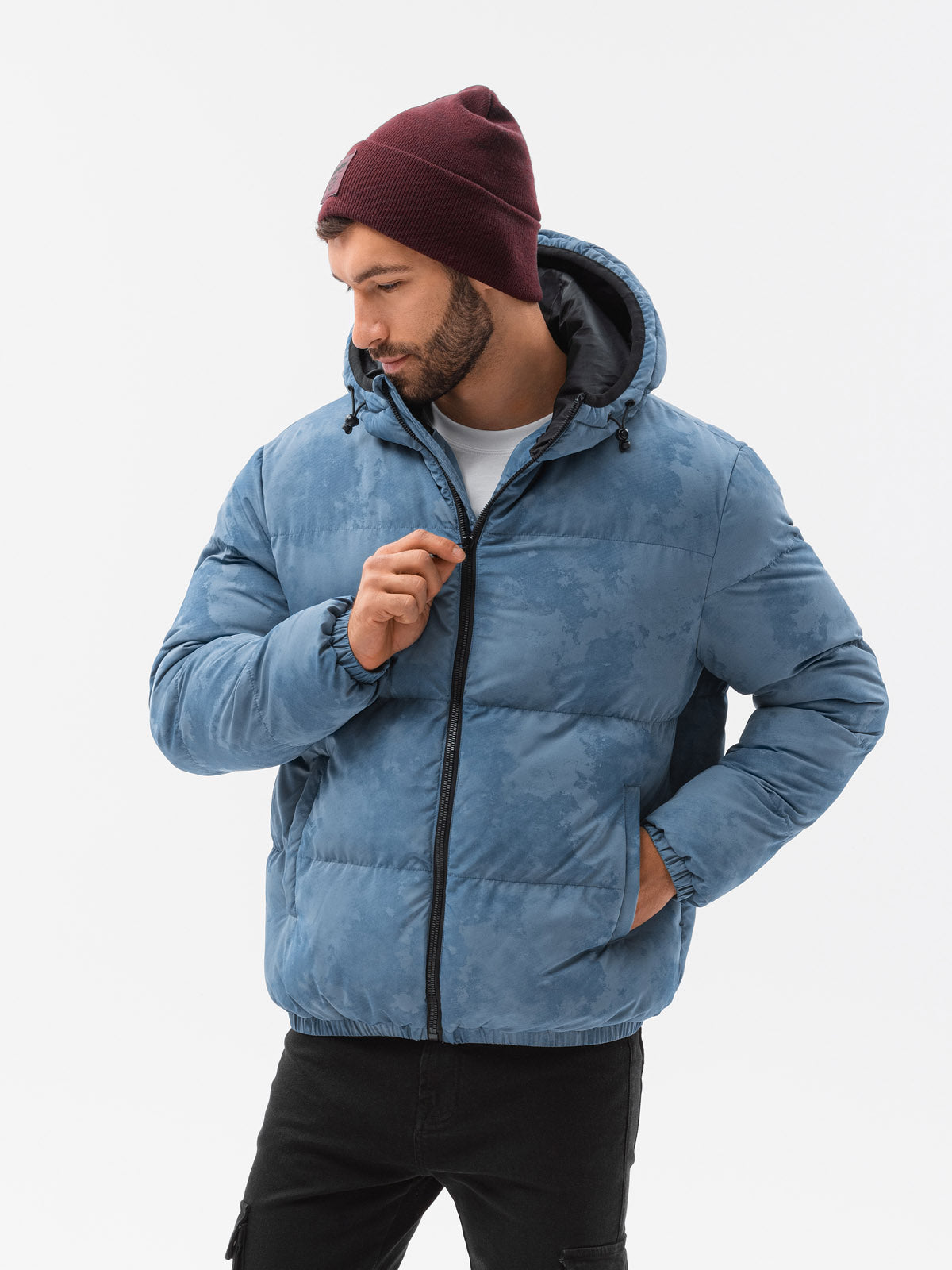 Men's winter jacket Theresa blue-UHXE-L-Urbanheer