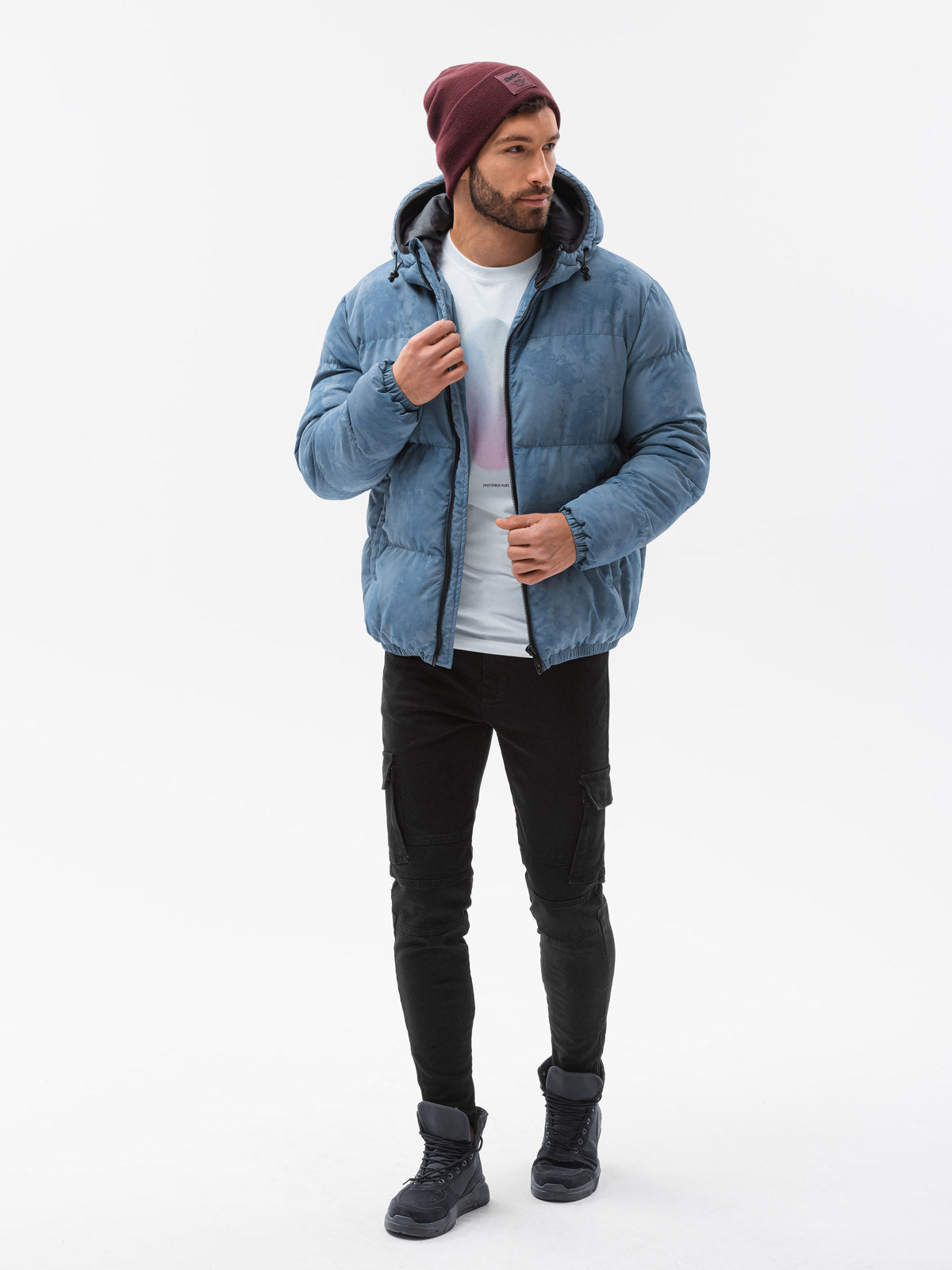 Men's winter jacket Theresa blue-UHXE-L-Urbanheer