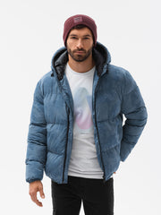 Men's winter jacket Theresa blue-UHXE-L-Urbanheer