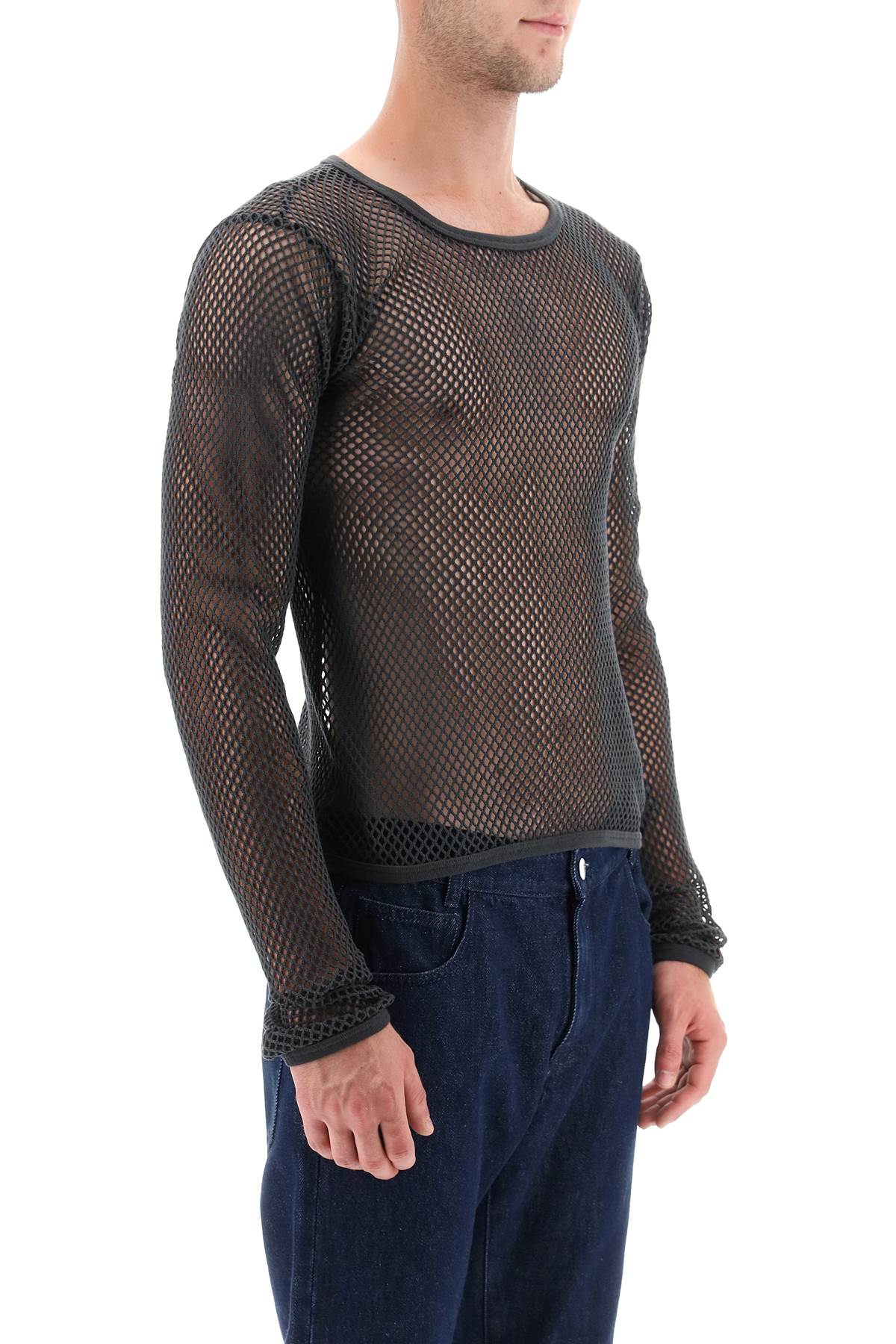 Raf simons long sleeve fishnet knit t-shirt-Raf Simons-L-Urbanheer