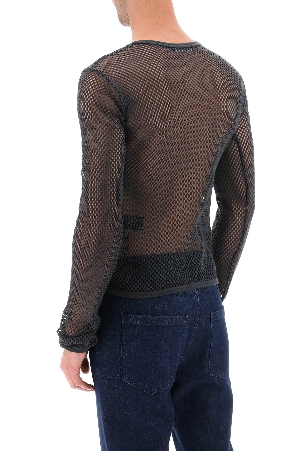 Raf simons long sleeve fishnet knit t-shirt-Raf Simons-L-Urbanheer