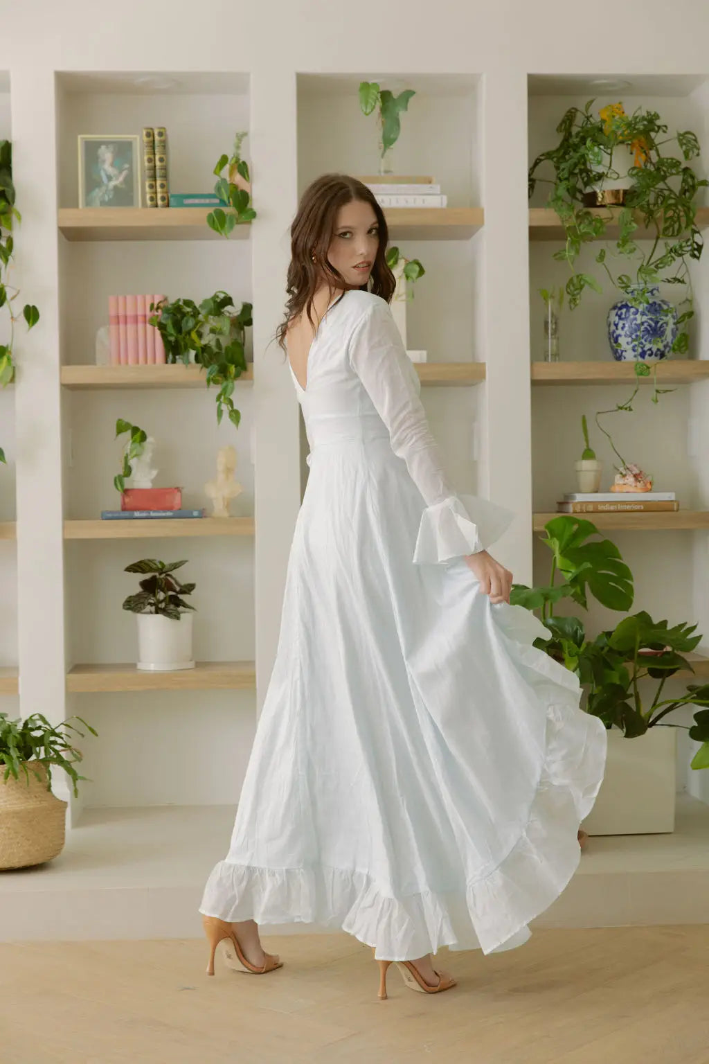 Baby Blue Maxi Dress Bridesmaids Wedding Women’S Ruffle