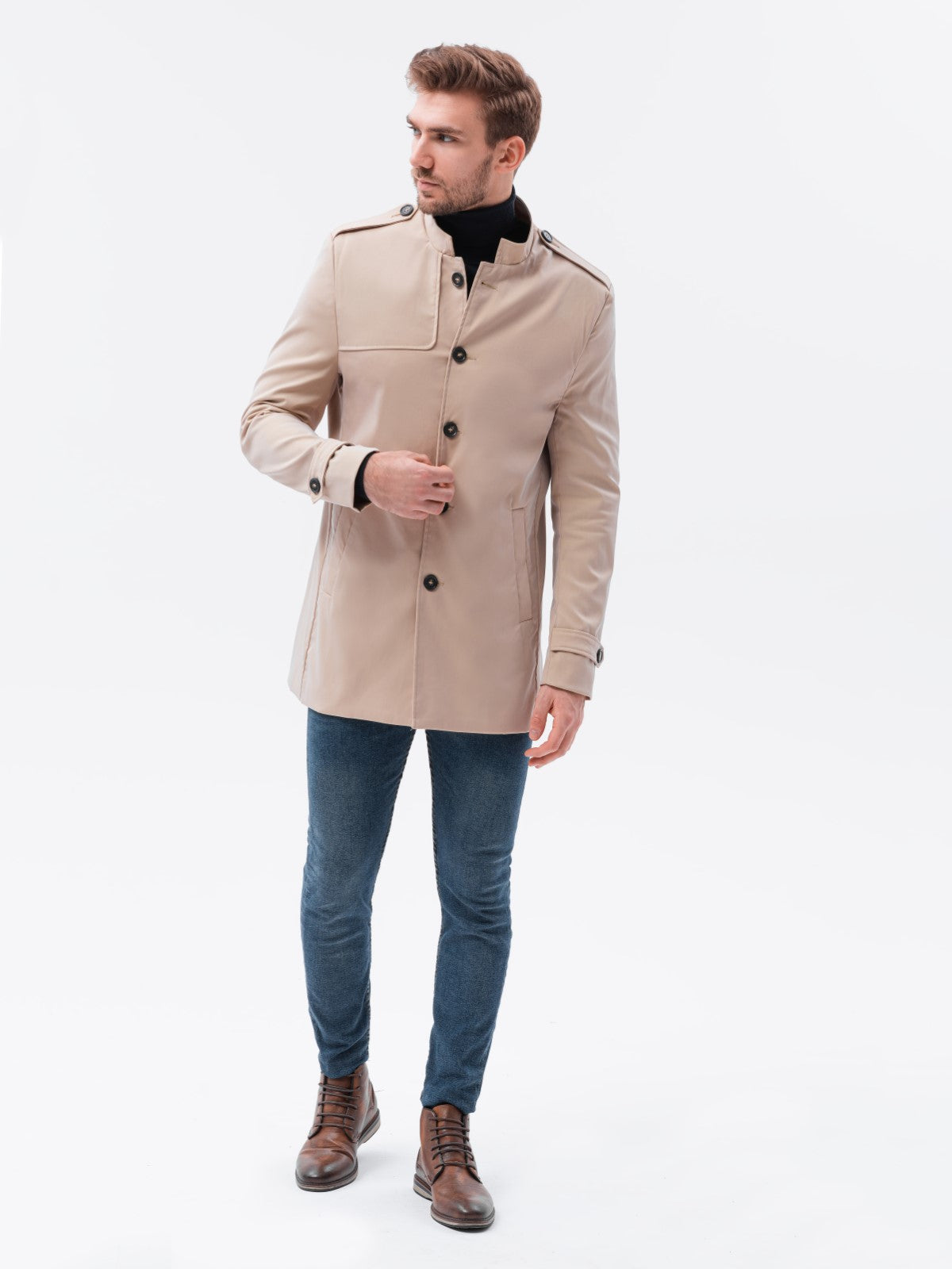 Men's transitional coat Eliot beige-UHXE-M-Urbanheer