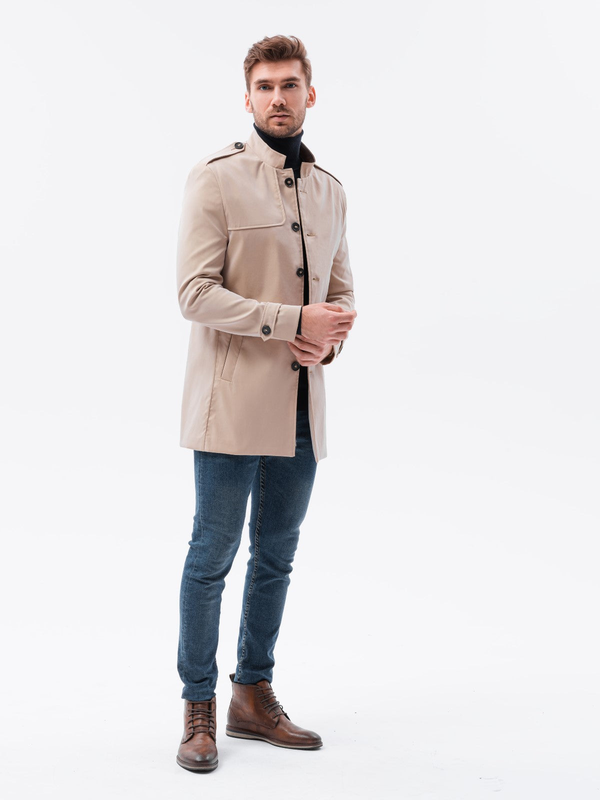 Men's transitional coat Eliot beige-UHXE-M-Urbanheer