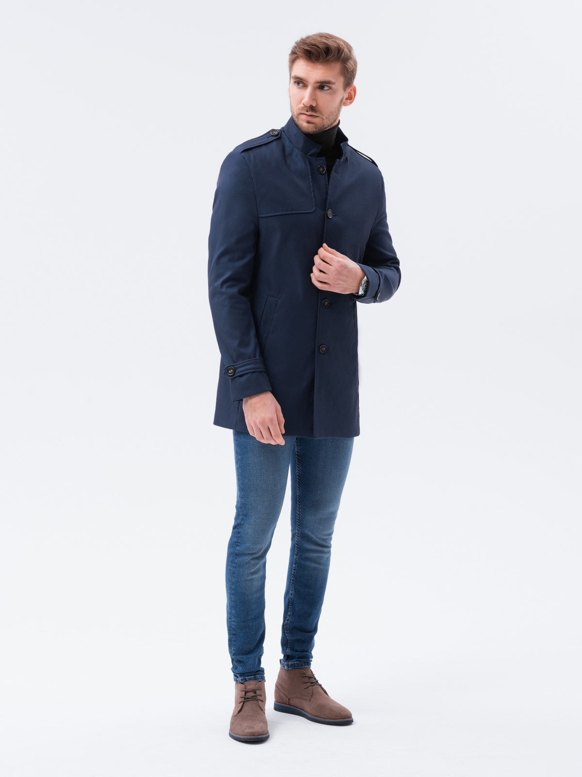 Men's transitional coat Eliot navy-UHXE-S-Urbanheer