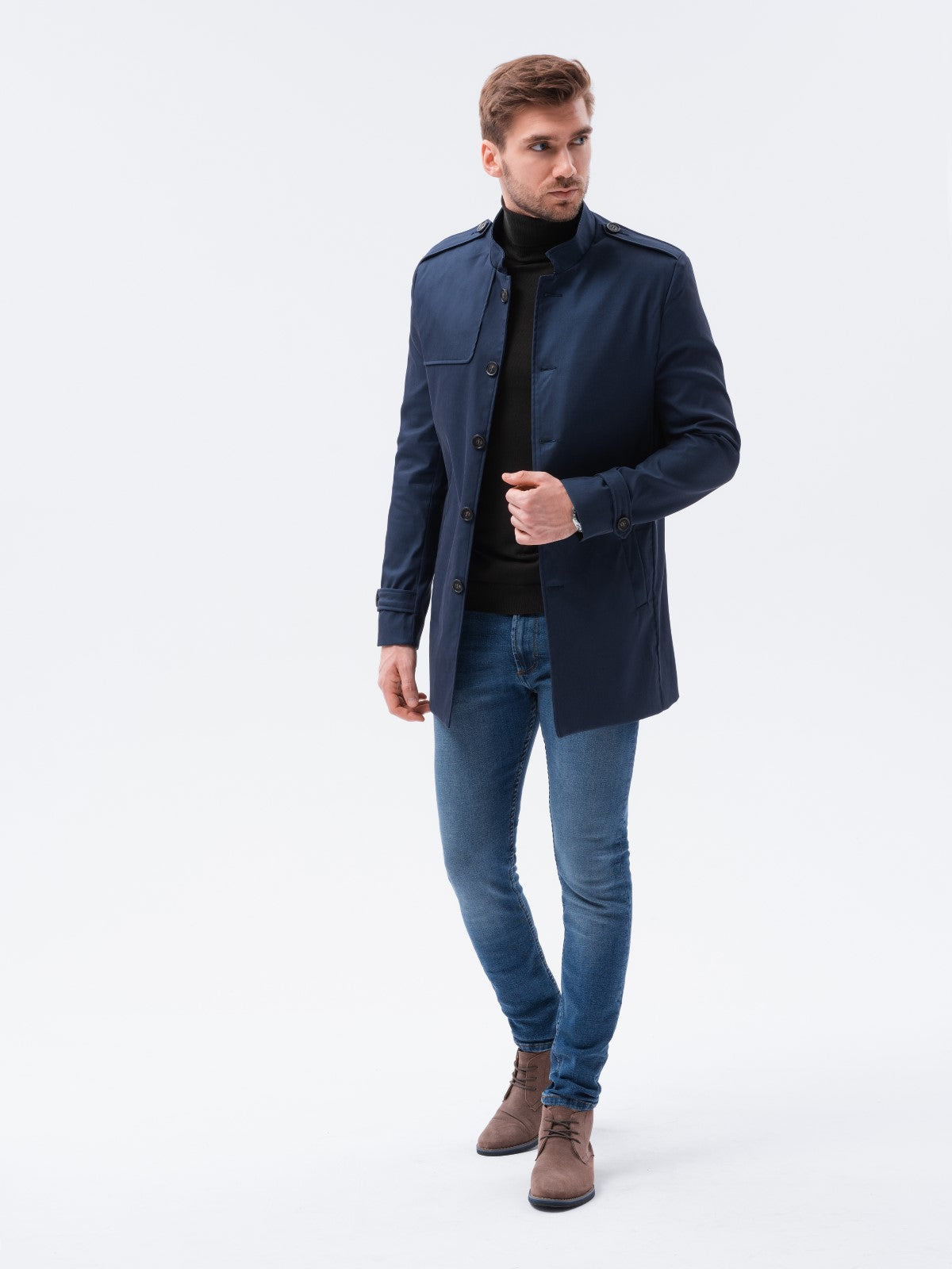 Men's transitional coat Eliot navy-UHXE-S-Urbanheer