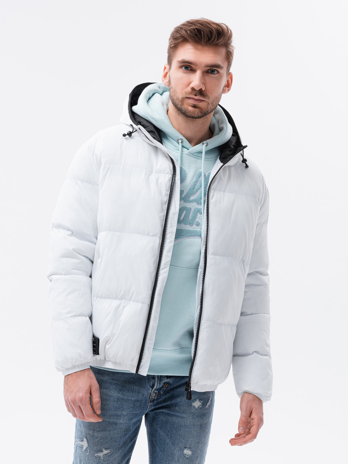 Men's winter jacket Loil white-UHXE-L-Urbanheer