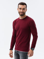 Men's sweater Noman dark red-UHXE-M-Urbanheer