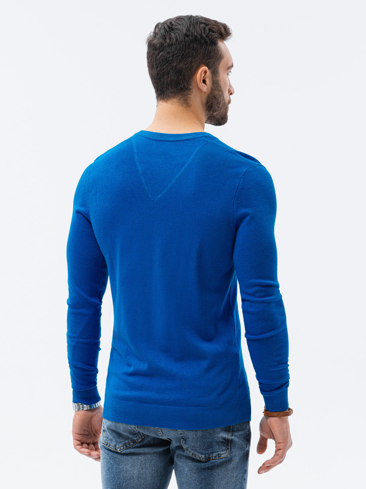 Men's sweater Burver blue-UHXE-M-Urbanheer