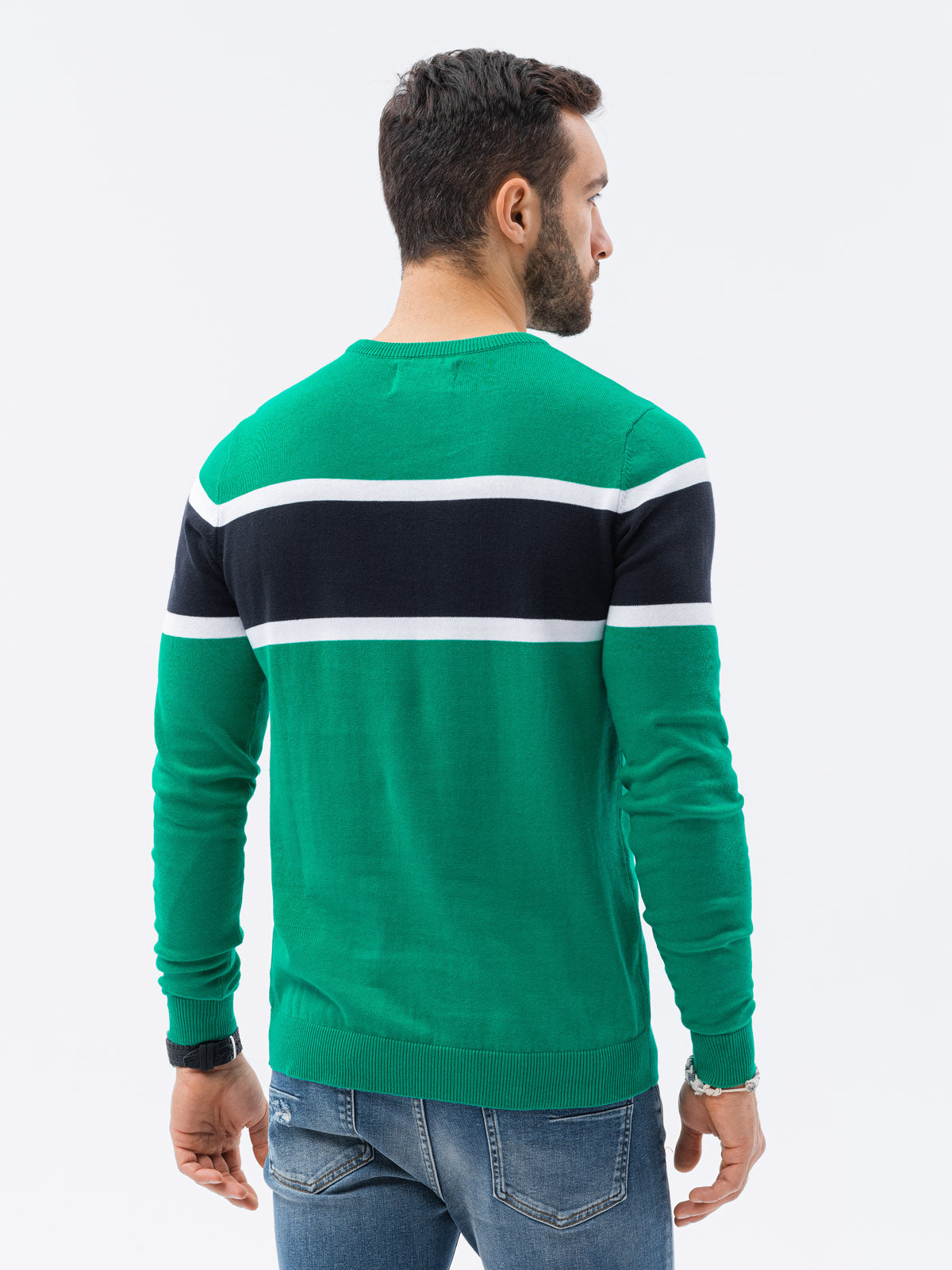 Men's sweater Ranlor green-UHXE-M-Urbanheer