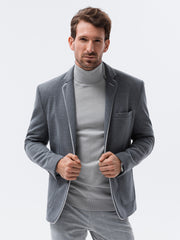 Men's elegant Rocco jacket grey-UHXE-L-Urbanheer