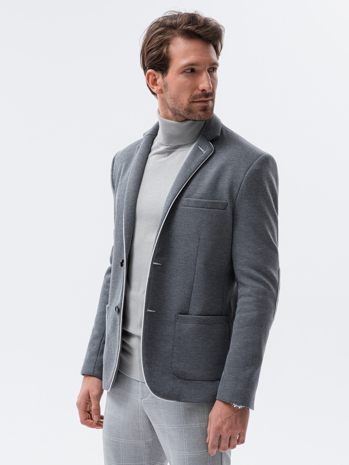 Men's elegant Rocco jacket grey-UHXE-L-Urbanheer