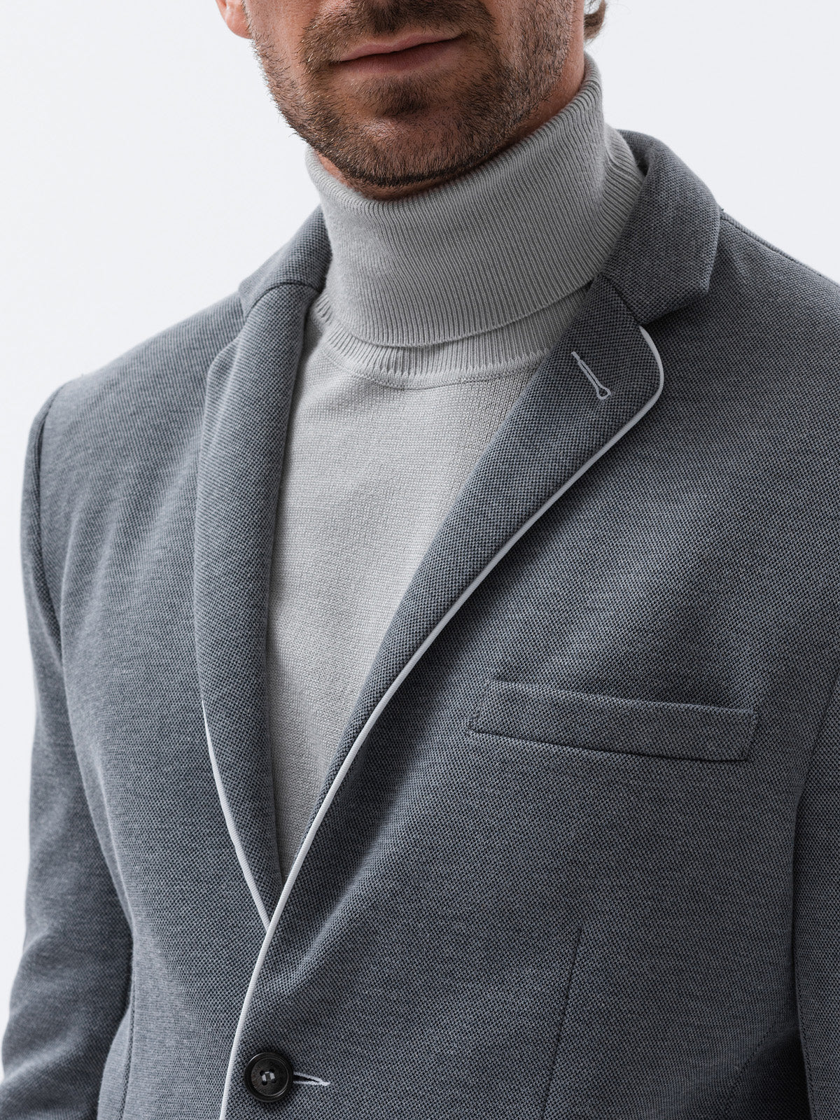Men's elegant Rocco jacket grey-UHXE-L-Urbanheer