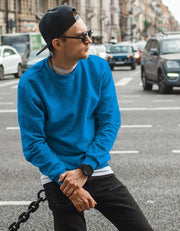 Men'S Sweatshirt Camel Light Blue-UHXE-M-Urbanheer