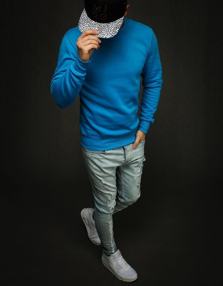 Men'S Sweatshirt Camel Light Blue-UHXE-M-Urbanheer