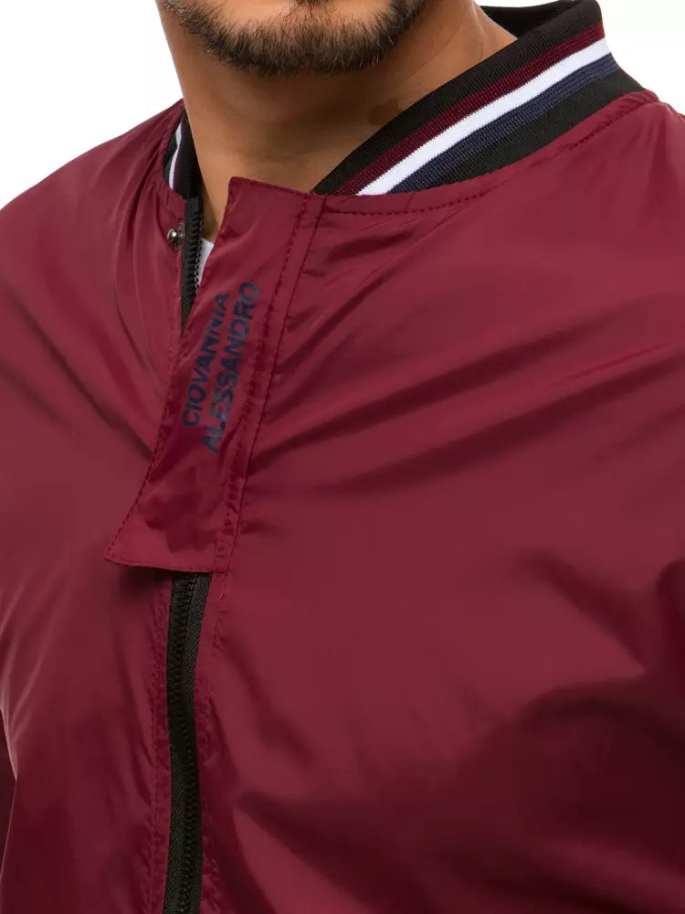 Men'S Transition Jacket Cyri Burgundy-UHXE-XXL-Urbanheer