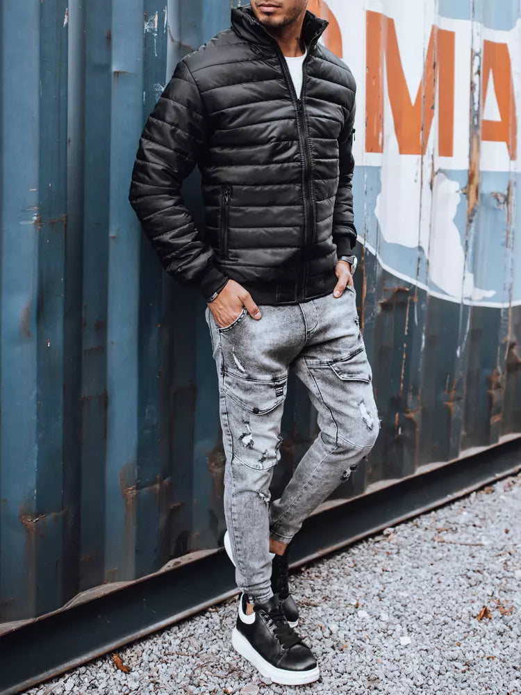 Men'S Quilted Transition Jacket Bailar Black-UHXE-XXL-Urbanheer