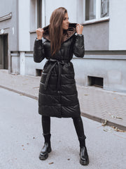 Women'S Quilted Jacket Camy Black-UHXE-XXL-Urbanheer