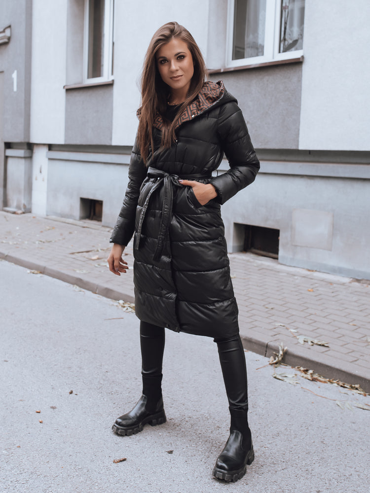 Women'S Quilted Jacket Camy Black-UHXE-XXL-Urbanheer