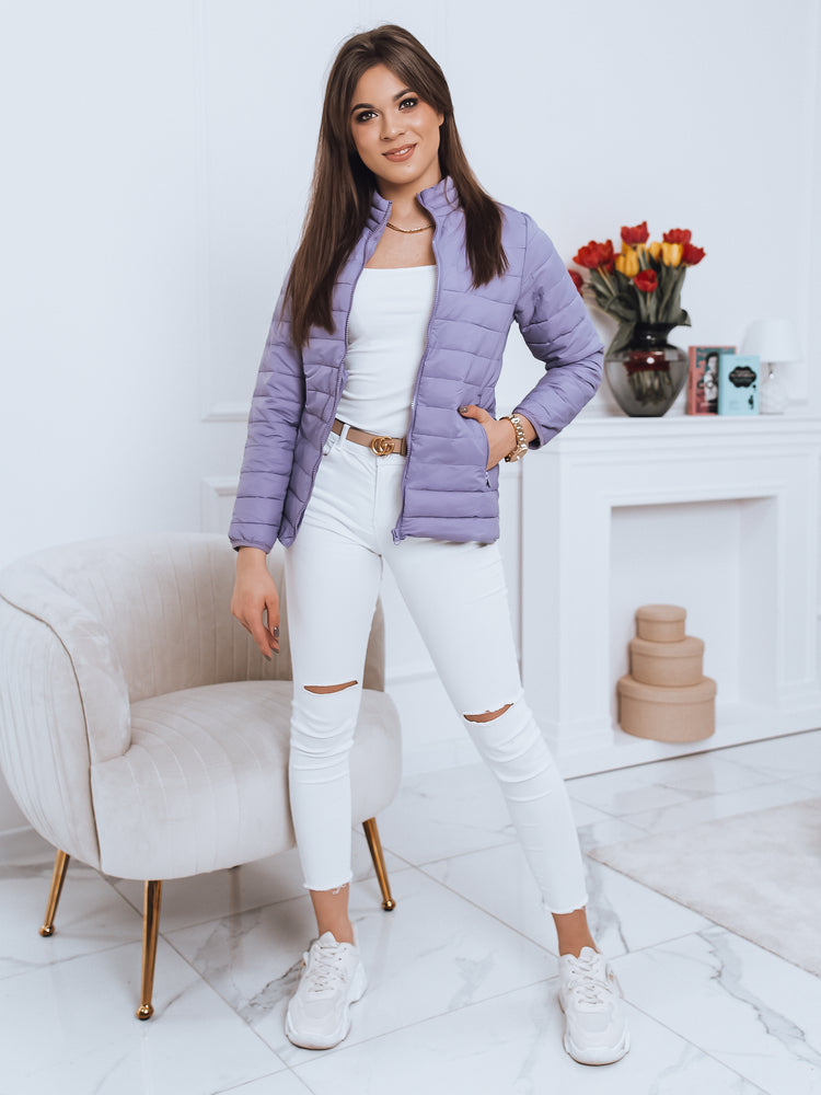 Women's quilted jacket Village purple-UHXE-S-Urbanheer