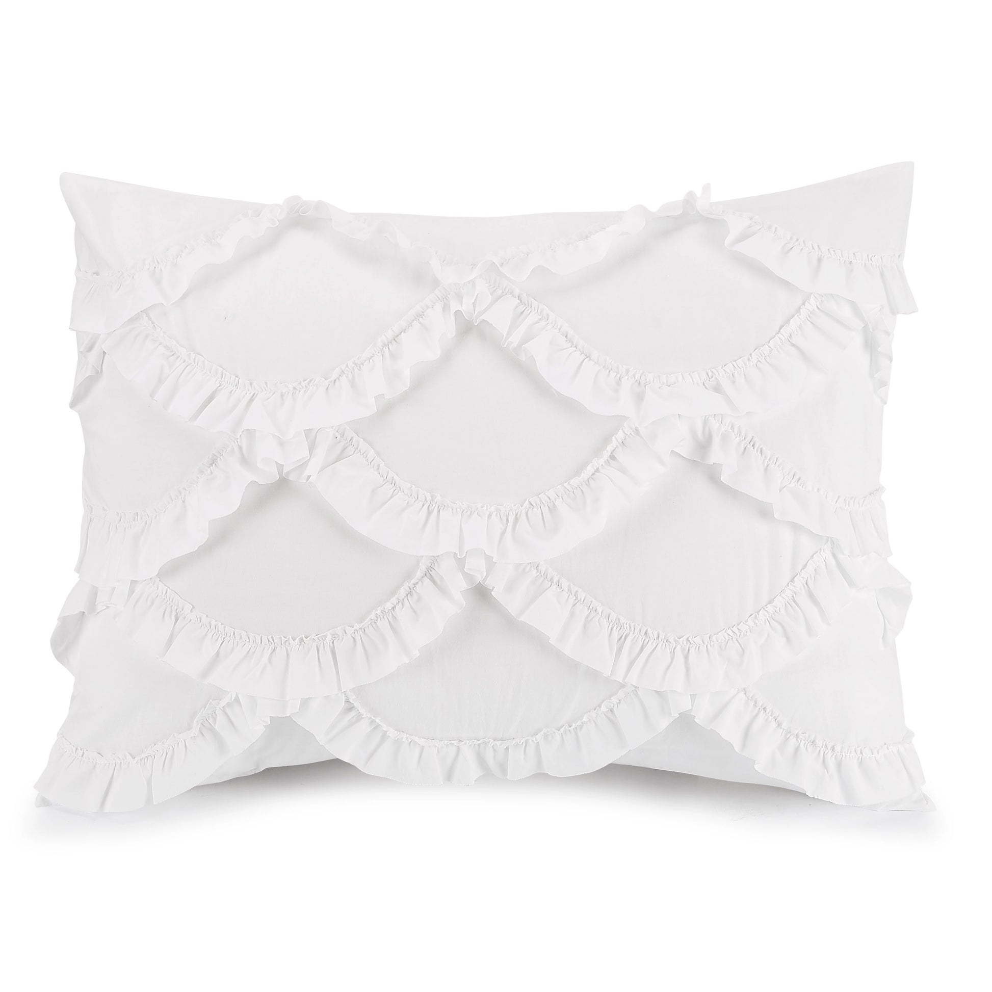 Ruffled Scallop Comforter Set by Jessica Simpson.-peking handicraft-Twin-Urbanheer