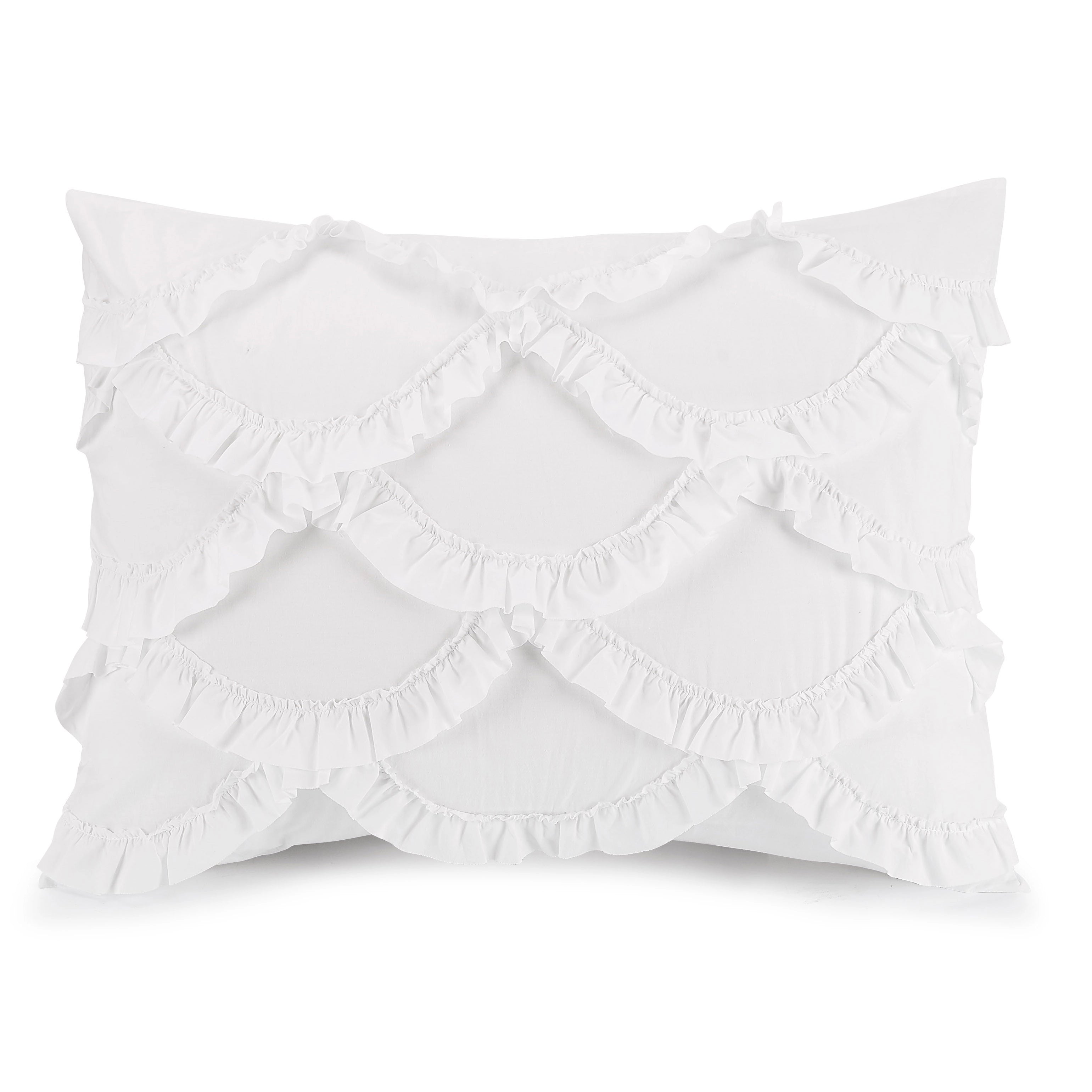 Ruffled Scallop Comforter Set by Jessica Simpson.-peking handicraft-Twin-Urbanheer