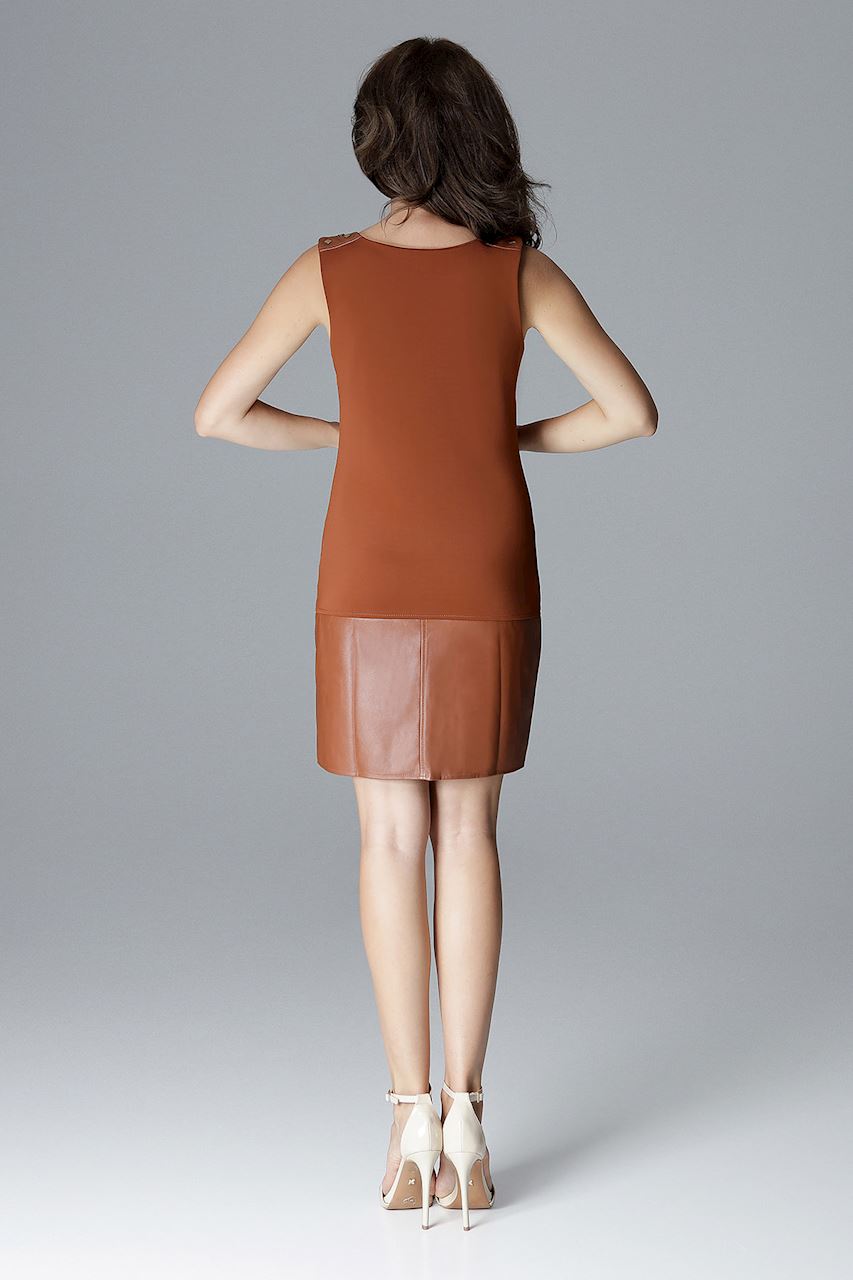 Feiniel brown Dress-UHXE-M-Urbanheer