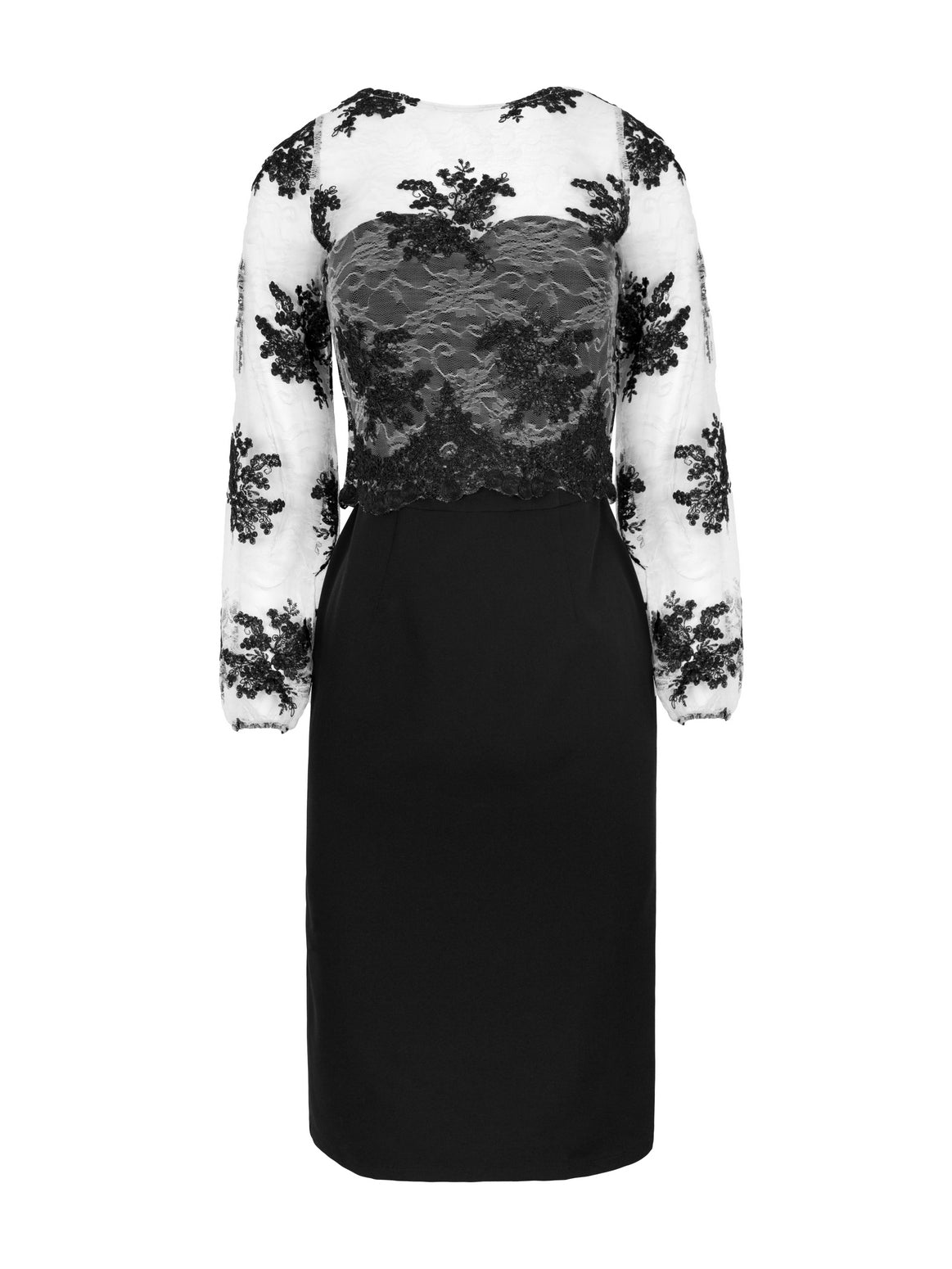 Black Stylish Dress-UHXE-L-Urbanheer