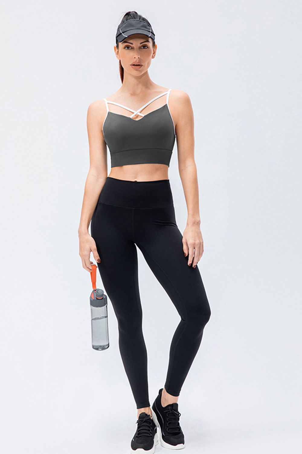 Wide Waistband Slim Fit Active Leggings-Street 360-Moss-S-Urbanheer