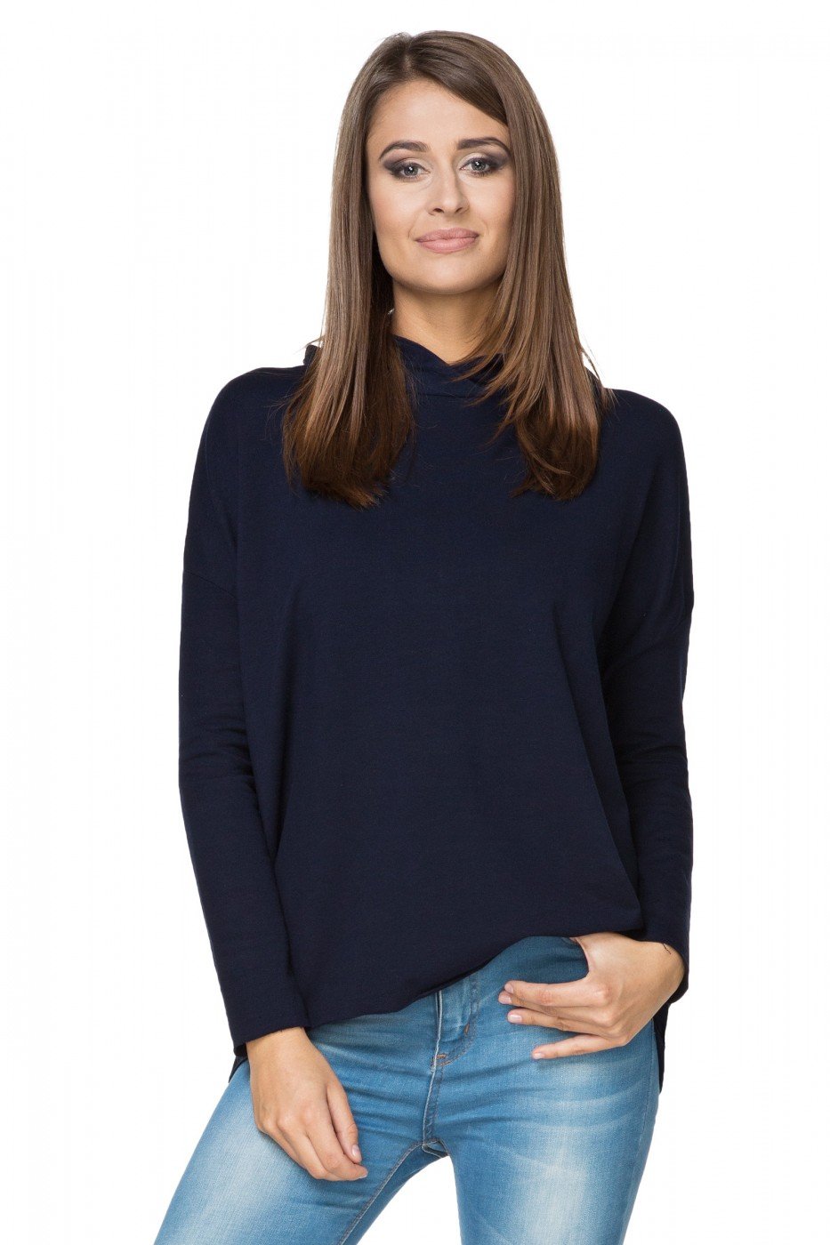 Women Cloudsoft Comfort Sweatshirt 107344 Tessita-Tessita-navy blue-S/L-Urbanheer