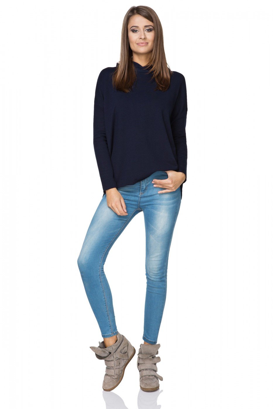 Women Cloudsoft Comfort Sweatshirt 107344 Tessita-Tessita-navy blue-S/L-Urbanheer