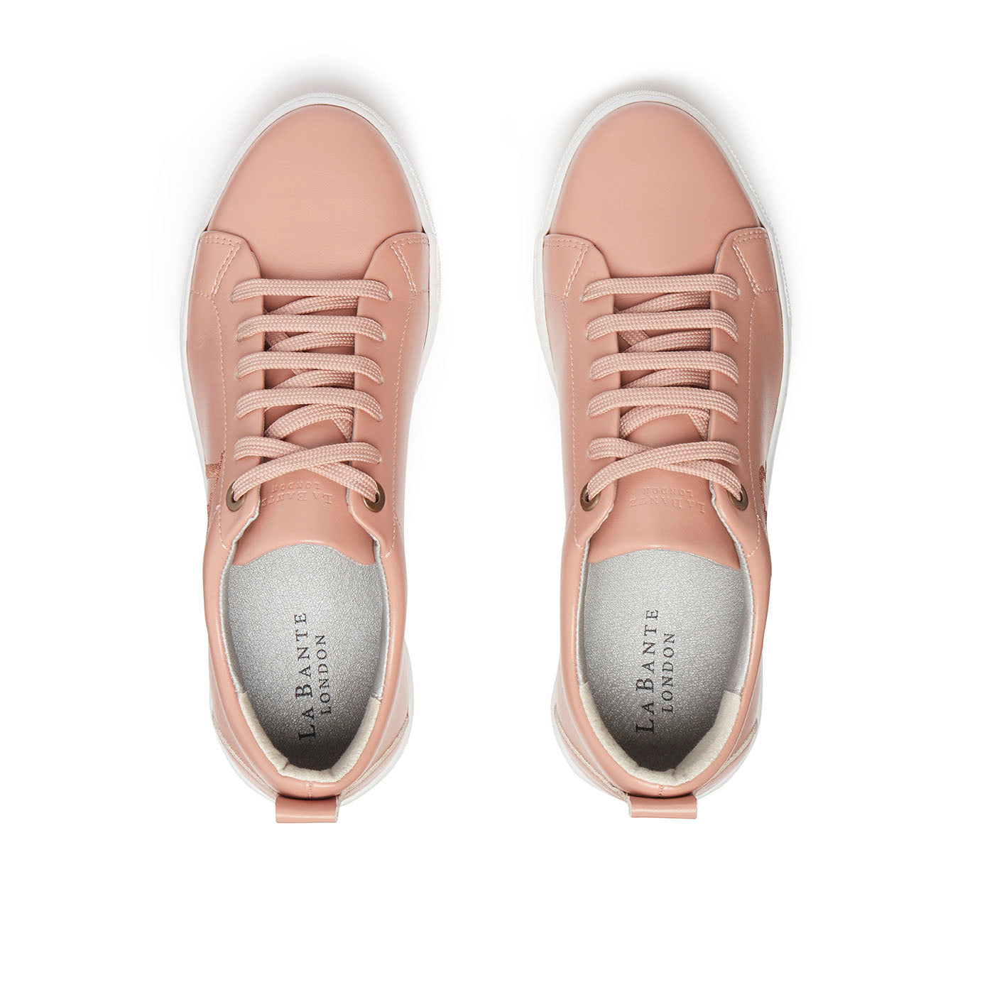 LB Nude Apple Leather Sneakers for Women-Sneakers-LaBante London-UK 4 | USA 6 | EU 37-Urbanheer